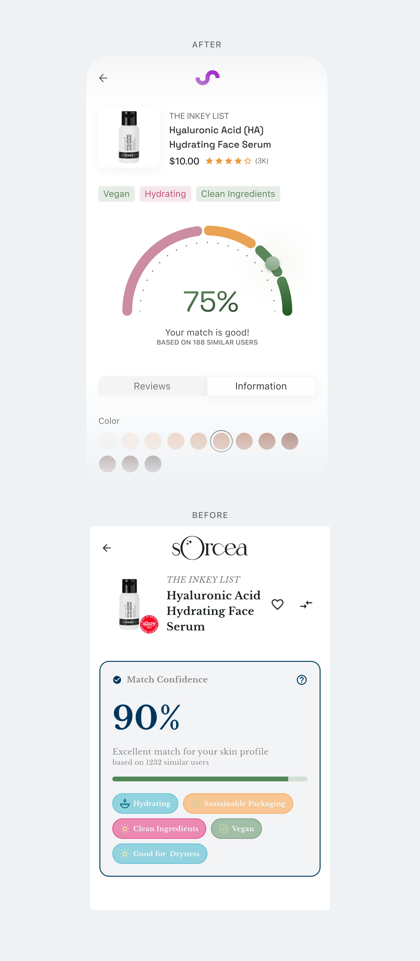 Product page redesign